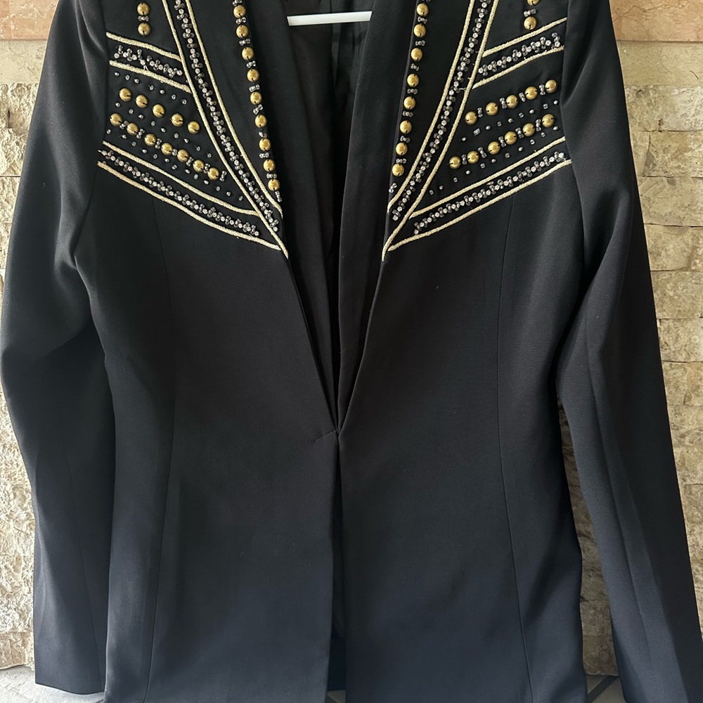 Embellished Black Women's Jacket